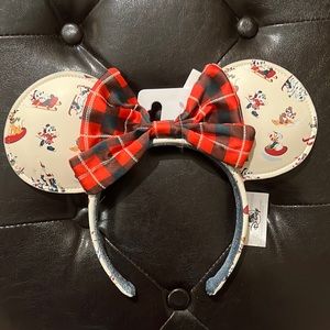 White Christmas Mickey Ears